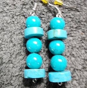 Turquoise Beaded Earrings